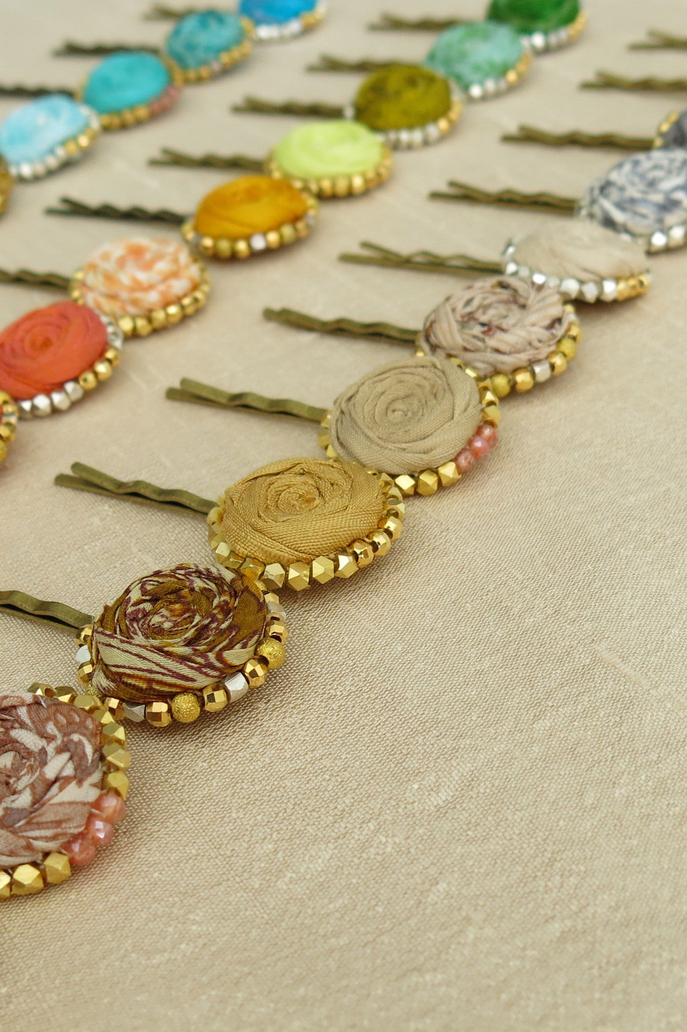 The Sand Gold Nugget Bobby Pin