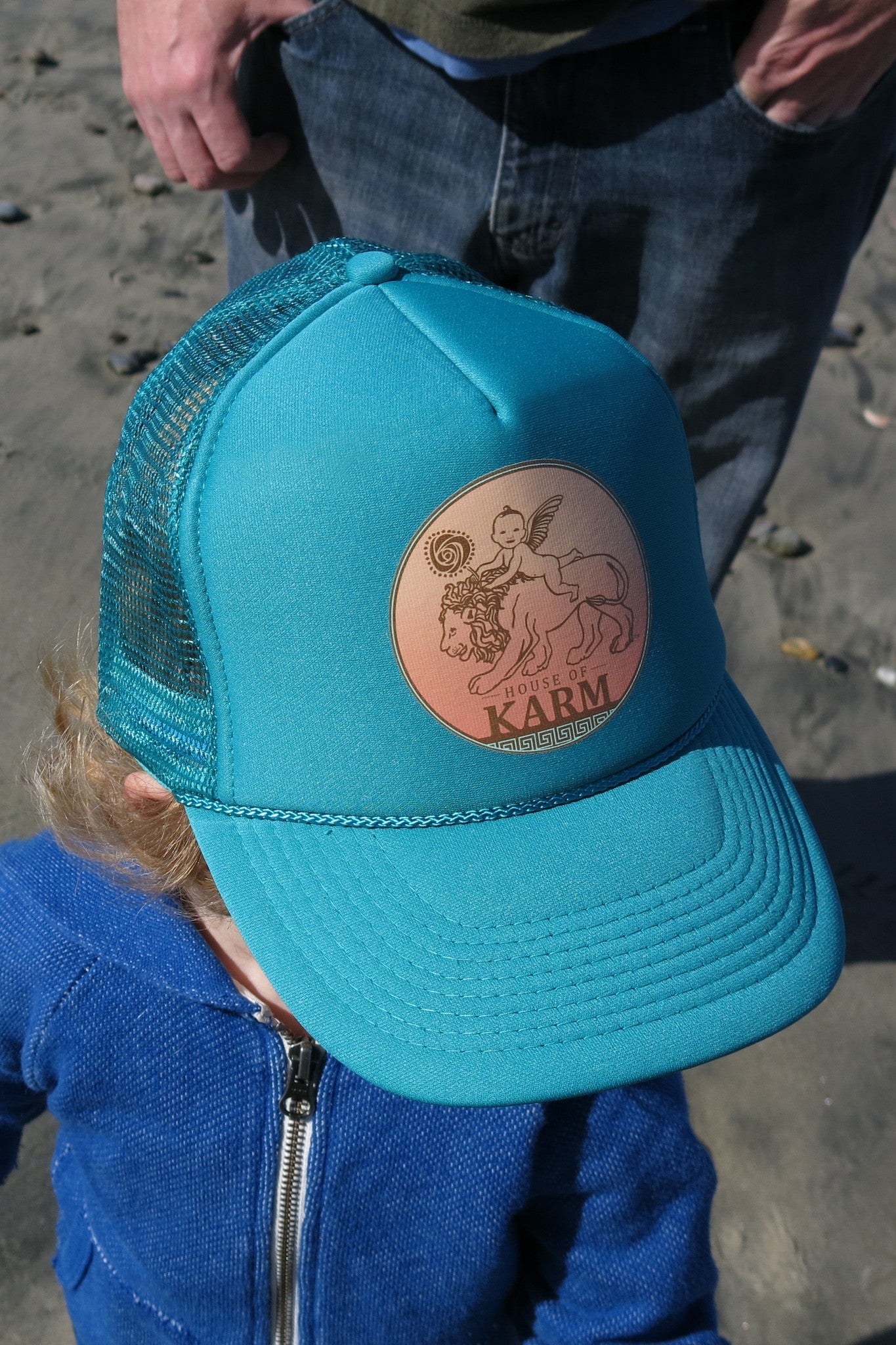 The House of Karm Trucker Hat, in Turquoise /// RE-STOCKED