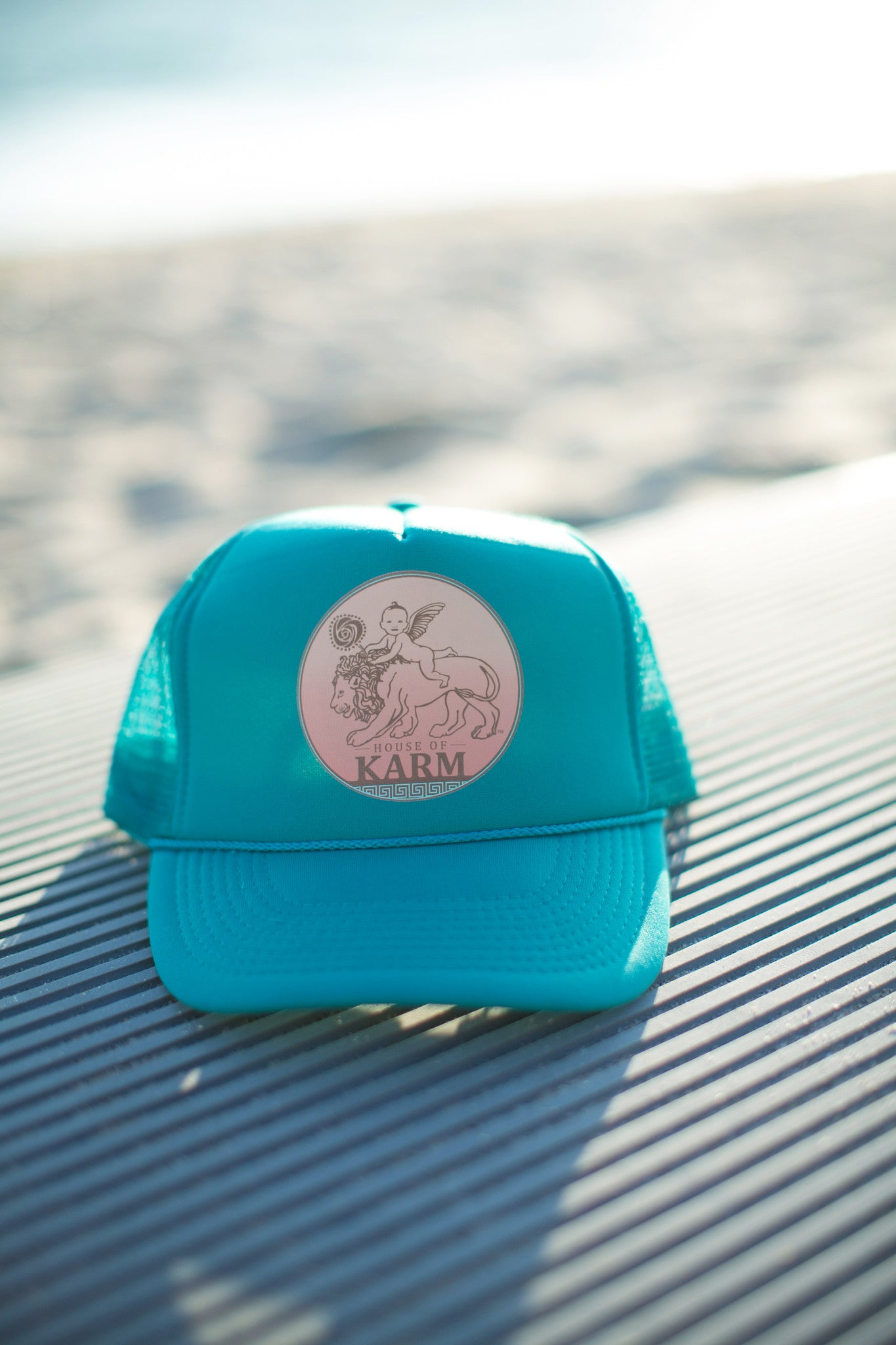 The House of Karm Trucker Hat, in Turquoise /// RE-STOCKED