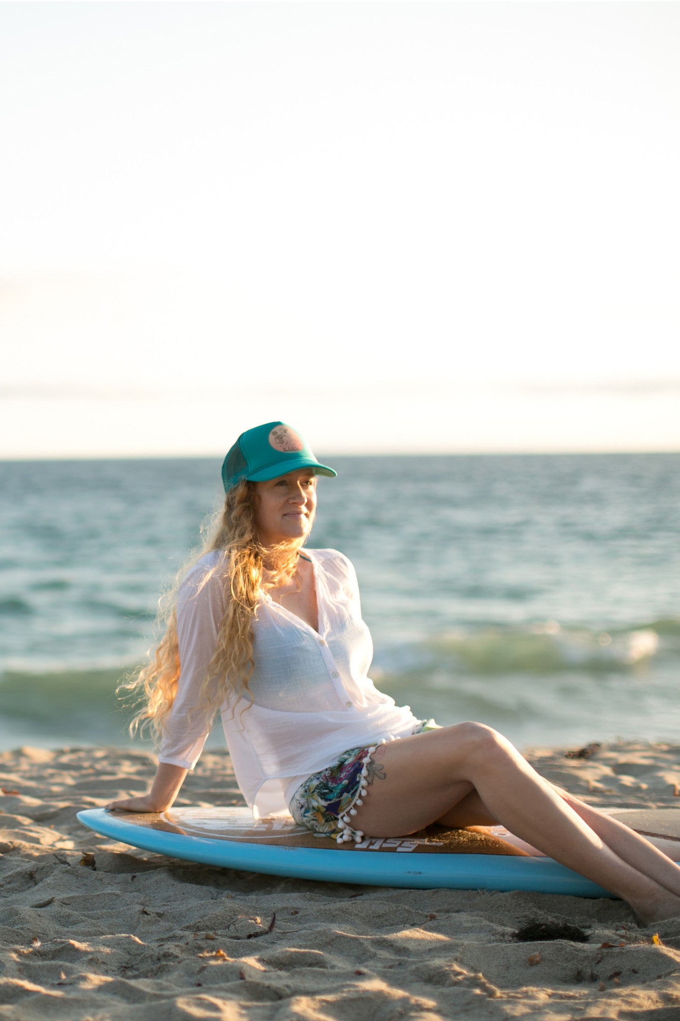 The House of Karm Trucker Hat, in Turquoise /// RE-STOCKED