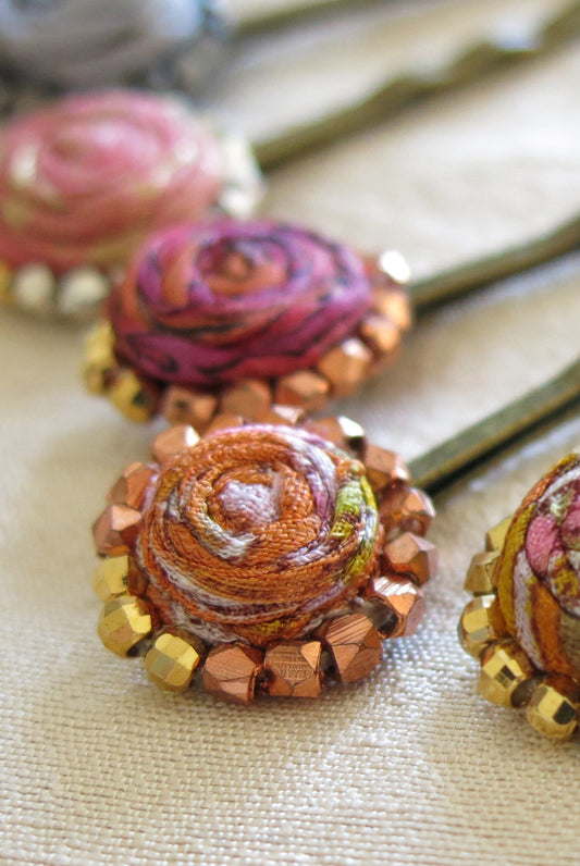 TINY LINE Ultra Copper Nugget Bobby Pin